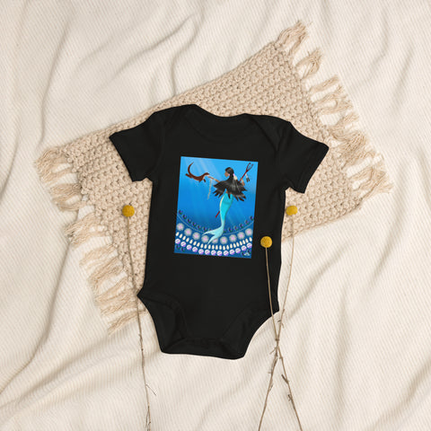 Yakima Indigenous Mermaid Organic Cotton Baby Bodysuit