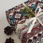 Indigenous Designer Gift Wrap - Deep Roots - Native American Pattern Wrapping Paper
