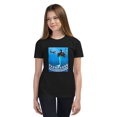 Yakima Indigenous Mermaid Youth Short Sleeve T-Shirt