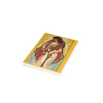 Indigenous Goddess Gang - Cedar Cardinal - Art Nouveau Folded Greeting Cards (1, 10, 30, and 50pcs)
