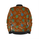 Beadwork Turtle Island - Earth Tones - Men's Designer Bomber Jacket