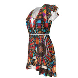 Sacred Baskets - Flounce Skirt Tea Dress