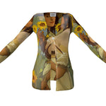 "Gizos ta Gizos" - Original Artwork by A. Foll - Luxury Ladies Cardigan With Pockets