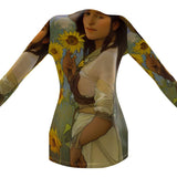 "Gizos ta Gizos" - Original Artwork by A. Foll - Luxury Ladies Cardigan With Pockets