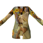 "Gizos ta Gizos" - Original Artwork by A. Foll - Luxury Ladies Cardigan With Pockets