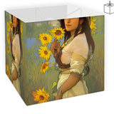 "Gizos ta Gizos" - Original Artwork by A. Foll - Designer Square Lamp Shade