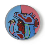 Norval Morrisseau's "Shaman With Bear Headdress" Fine China Plates