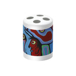 Toothbrush Holder - Norval Morrisseau's "Shaman With Bear Headdress"
