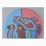 Ornamental Bowl - Norval Morrisseau's "Shaman With Bear Headdress"