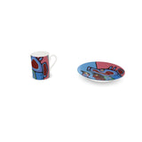 Norval Morrisseau's "Shaman With Bear Headdress" Cup and Saucer