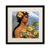 Mother 'Iolani - Original Art by A. Foll - Framed Silk Scarf