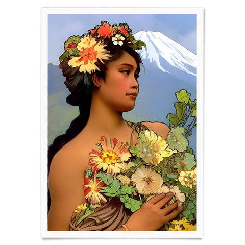 Mother ʻIolani - Original Art by A. Foll - Paper Poster