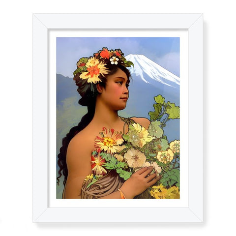 Mother ʻIolani - Original Art by A. Foll - Framed Art Print