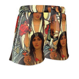 Carolina Rose - Original Art by A. Foll - Women's Luxury Pyjama Shorts