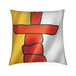 Nunavut Inuit Waving Flag - Designer Cushion