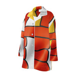Nunavut Inuit Waving Flag - Womens Luxury Designer Pajama Shirt