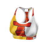 Nunavut Inuit Waving Flag - Designer Sports Bra