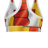 Nunavut Inuit Waving Flag - Designer Sports Bra