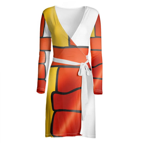 Nunavut Inuit Waving Flag - Designer Wrap Dress