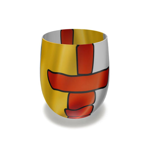 Nunavut Inuit Waving Flag - Water Glass