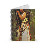 Indigenous Goddess Gang - Escanaba Flat Rocks Woman - Spiral Notebook - Art Nouveau