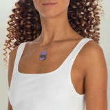 Starburst - Lilac - Oval Necklace