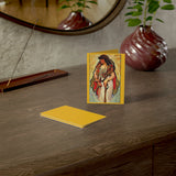 Indigenous Goddess Gang - Cedar Cardinal - Art Nouveau Folded Greeting Cards (1, 10, 30, and 50pcs)