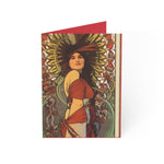 Indigenous Goddess Gang - Dominion - Art Nouveau Folded Greeting Cards (1, 10, 30, and 50pcs)