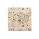 1888 Map of the Indian Reservations Within the United States and Territories - Bandana