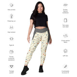 Arrows Up - Crossover Leggings with Pockets