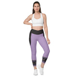 Starburst - Lilac - Crossover Leggings with Pockets