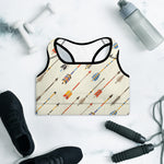 Arrows Up - Padded Sports Bra