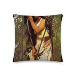 Indigenous Goddess Gang - Escanaba Flat Rocks Woman - Premium Pillow
