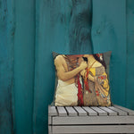 Pesa Nasoopedyadu - Sweethearts VII - Indigenous Art Nouveau - Premium Pillow