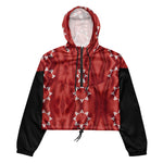 Oglala Lakota Sioux Waving Flag - Women’s Cropped Windbreaker