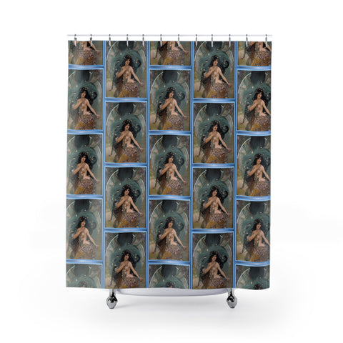 Indigenous Goddess Gang - Sedna I - Original Art by A. Foll - Shower Curtain