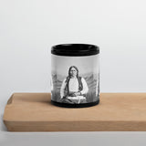 Arapaho Chief Black Coal Antique Photo Print - Black Glossy Mug