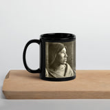 Desert Cahuilla Woman - Black Glossy Mug