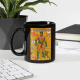 Kananesgi Man Super Hero - Black Glossy Mug