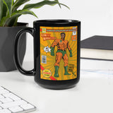 Kananesgi Man Super Hero - Black Glossy Mug