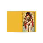 Indigenous Goddess Gang - Cedar Cardinal - Art Nouveau Folded Greeting Cards (1, 10, 30, and 50pcs)