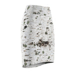 Birch Bark Print - Pencil Skirt