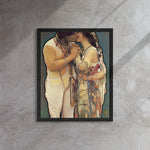 Ayóó’áníínísh’ní - Sweethearts III Print - Framed Canvas - Indigenous Art Nouveau