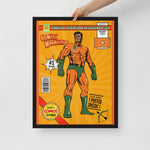 Kananesgi Man Super Hero - Framed Canvas