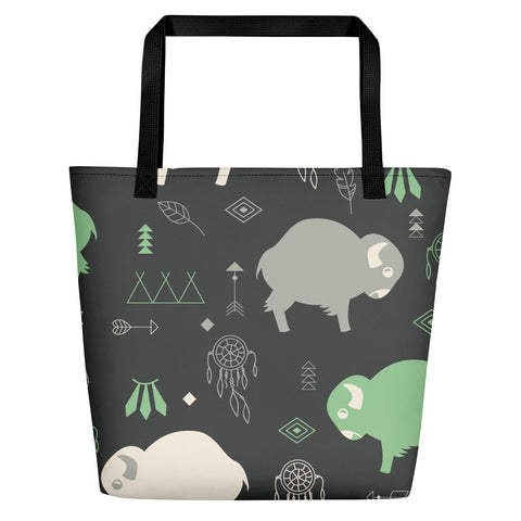 Buffalo Print - Beach Bag