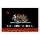 California Native American Flag Bumper Sticker