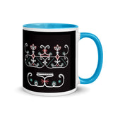 Wabenaki Double Curve - Mug with Color Inside