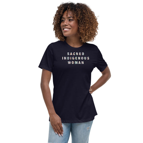 Sacred Indigenous Woman - Women's Relaxed T-Shirt