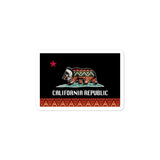 California Native American Flag Bumper Sticker