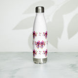 Eastern Woodlands Style Floral Uterus - Stainless Steel Water Bottle